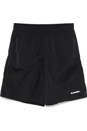 Jil Sander Badeshorts mit Logo-Print