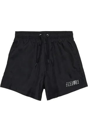 Maison Margiela Badeshorts mit Logo-Print