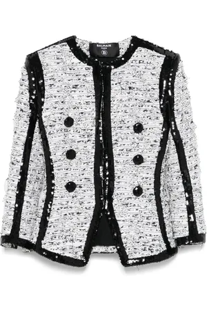 Balmain Jacke mit Glitter-Detail