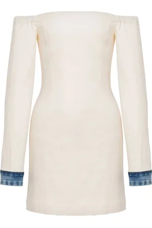 Moschino Schulterfreies Midikleid
