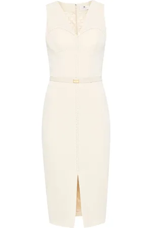 Elisabetta Franchi Mittellanges Kreppkleid