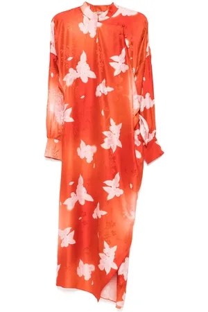 Samuel Gui Yang Kleid mit Blumen-Print