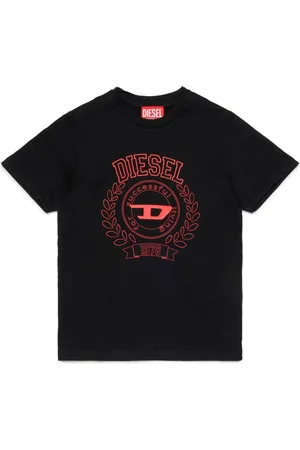 Diesel T-Shirt mit Logo-Stickerei