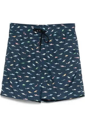 Paul & Shark Badeshorts mit Hai-Print