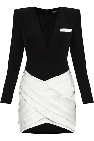 Balmain Zweifarbiges Minikleid