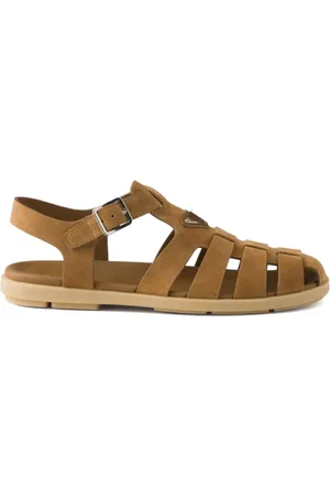 Prada Fisherman-Sandalen aus Wildleder
