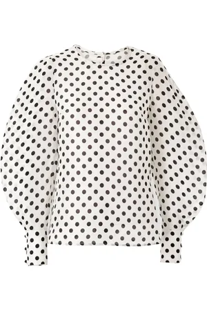 Carolina Herrera Gepunktete Bluse