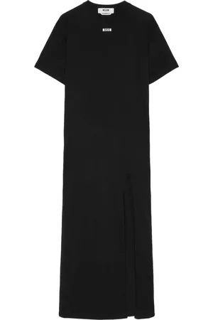 Msgm Maxikleid mit Logo-Print