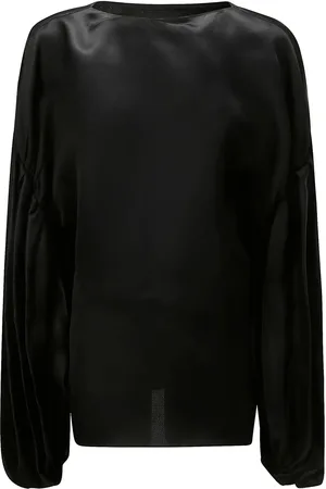 Khaite Quico Seidenbluse mit Puffärmeln