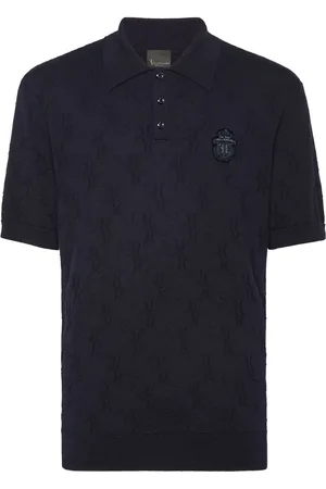 BILLIONAIRE Poloshirt mit Wappen-Applikation