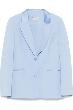 Twin-Set Blazer mit Satinbesatz