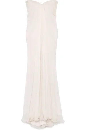Alexander McQueen Drapiertes Maxikleid