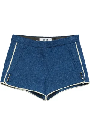 Msgm Kurze Shorts mit gestreiften Kanten