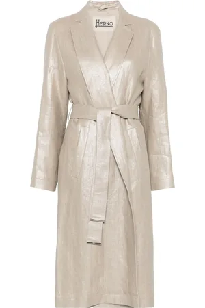 HERNO Trenchcoat mit Lamé-Effekt