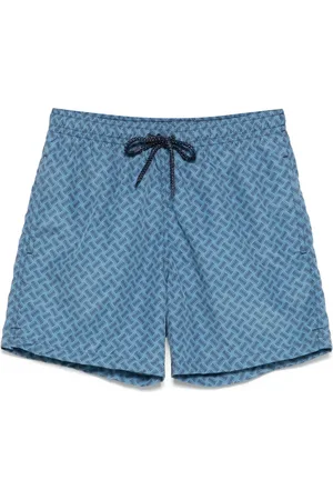 DRUMOHR Badeshorts mit Monogrammmuster