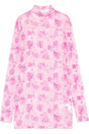 OFF-WHITE Minikleid in Netz-Optik