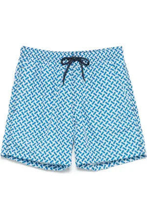 DRUMOHR Badeshorts mit Monogrammmuster
