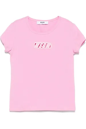 Msgm T-Shirt mit Logo-Stickerei