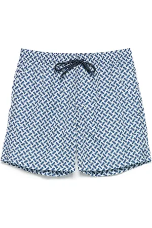 DRUMOHR Badeshorts mit Monogrammmuster