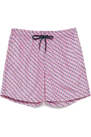 DRUMOHR Badeshorts mit Fische-Print