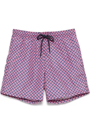 DRUMOHR Badeshorts mit Monogrammmuster