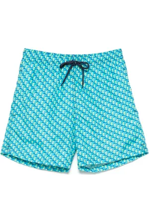DRUMOHR Badeshorts mit Fische-Print
