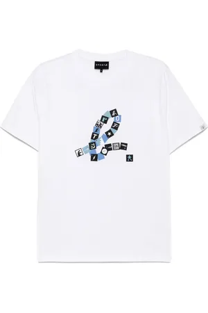 AGNÈS B. T-Shirt mit eckigem Logo