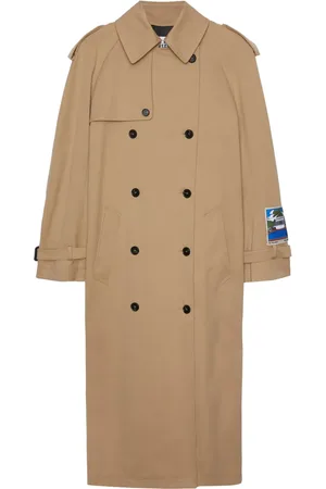 Msgm Trenchcoat mit Logo-Patch