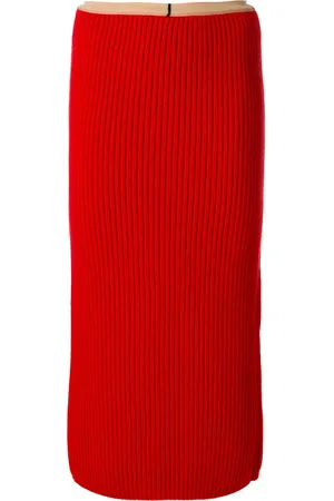 Calvin Klein Gerippter Midirock