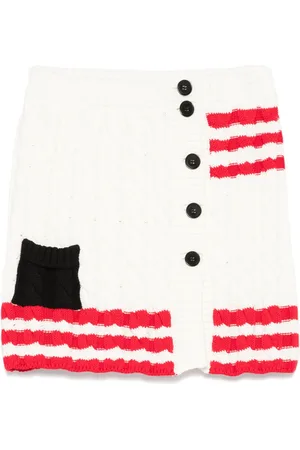 Msgm Minirock mit Zopfmuster