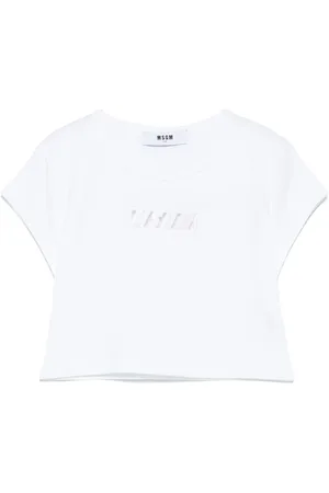 Msgm T-Shirt mit Logo-Stickerei