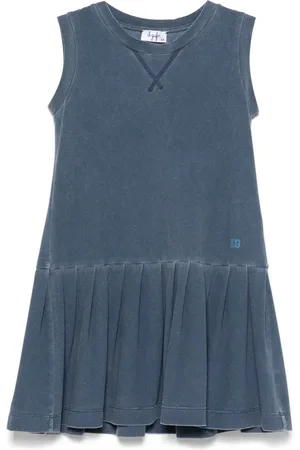 Il gufo Kleid mit Falten
