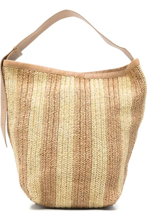 ALYSI Schultertasche aus Bast