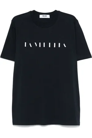 Msgm T-Shirt mit Slogan-Stickerei