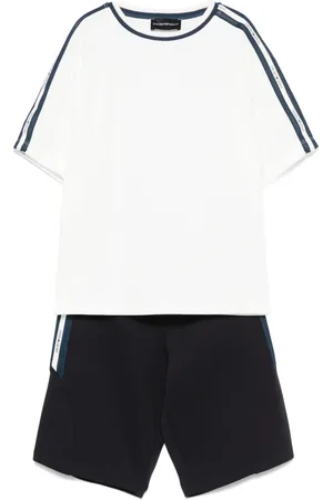 Emporio Armani Jogginganzug mit Logo-Streifen