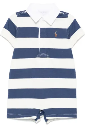 Ralph Lauren Kurzer Strampler mit Streifen
