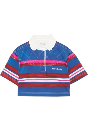 Khrisjoy Iris Rugby Cropped-Top