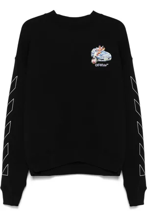 OFF-WHITE Sweatshirt mit Logo-Stickerei