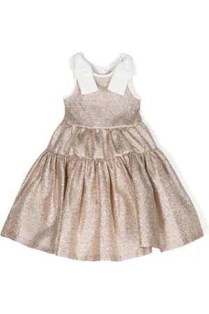 HUCKLEBONES LONDON Glitter-Midikleid mit Schleifendetail