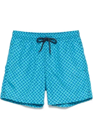 DRUMOHR Badeshorts mit Monogrammmuster