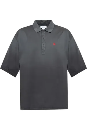 Alexander McQueen Poloshirt mit aufgesticktem Totenkopf