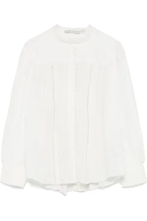 ALICE+OLIVIA Bluse aus Baumwolle
