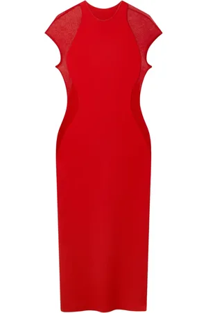 Stella McCartney Midikleid mit Spitzeneinsatz