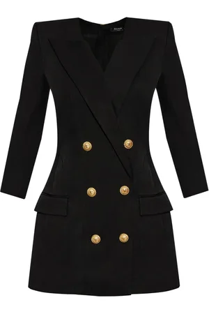 Balmain Minikleid mit Logo-Gravur