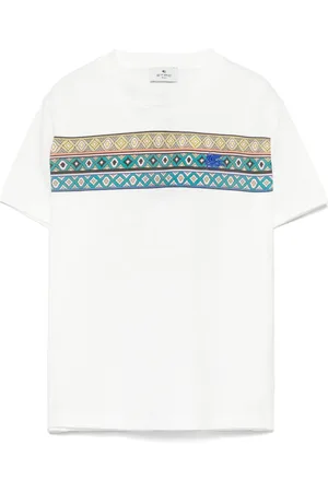 Etro T-Shirt mit Pegaso-Stickerei