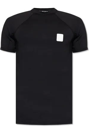 Balmain T-Shirt mit Logo-Patch