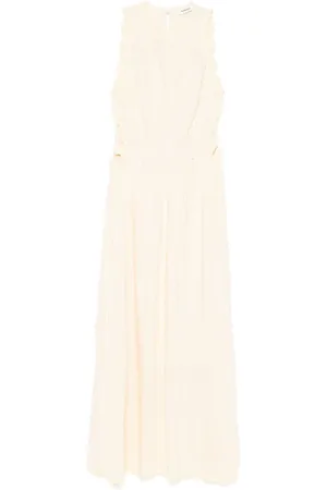 Sandro Maxikleid mit Slub-Struktur