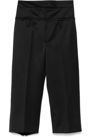 ALMAZ Cropped-Hose aus Wolle