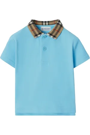 Burberry Poloshirt mit Check-Besatz