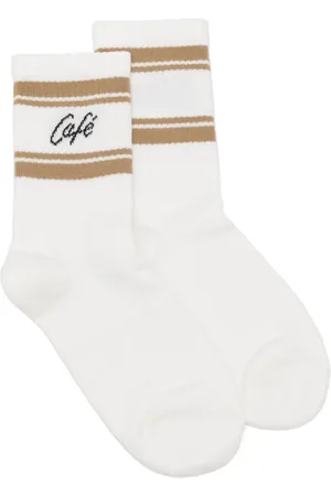 Café Kitsuné Socken mit Intarsien-Logo